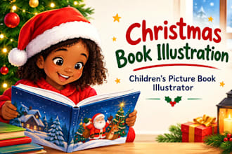 christmas book illustration childrens picture book illustrator