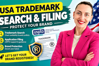 do usa trademark search and trademark application filing