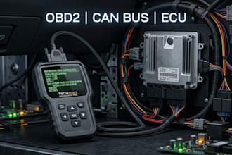 develop obd2 can bus ecu diagnostics and firmware