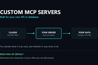 build a custom mcp server for your API or database
