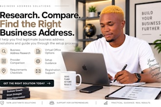 research and compare professional business address and virtual office options