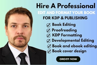 edit and format your book for KDP and publishing