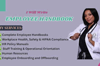 write employee handbook, HR policies, group home and home care staff manual