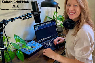 be a calm, warm, lighthearted voice to your project