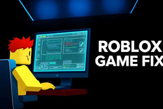 fix roblox game bugs, script errors, luau lua scripting issues, glitches