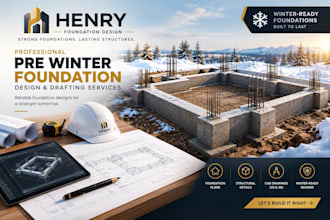 design foundation plans with professional structural drawing