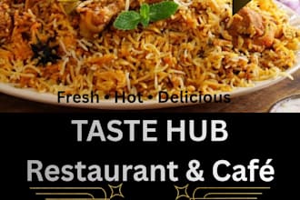 design restaurant food promotion posts