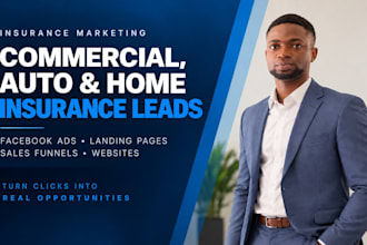 do commercial insurance leads auto car landing page home facebook ads website
