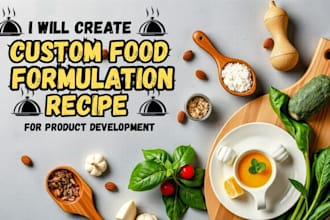 develop custom food formulation and recipe for brand