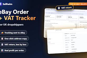 give you an ebay order and vat tracker for UK sellers