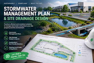 design stormwater management plan and site drainage design
