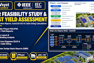 do pvsyst energy yield assessment solar feasibility study layout autocad design