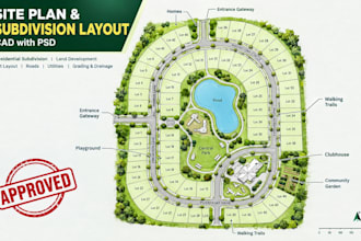 design residential subdivision and land development site plans