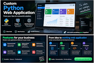 develop a custom python and postgresql web application
