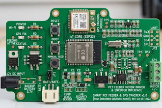 design smart pet feeder pcb, gps tracker, iot and embedded electronics devices