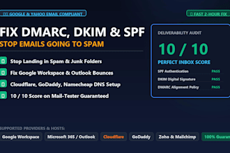 fix dmarc dkim and spf records for your domain