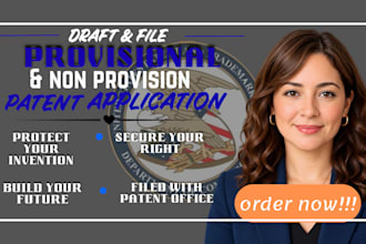 draft and file provisional and non provisional patent