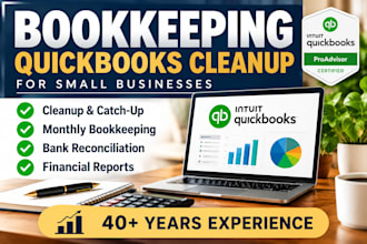 provide quickbooks proadvsior bookkeeping and cleanup