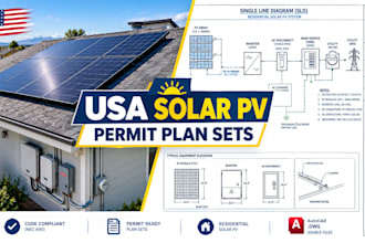 design residential solar pv permit plans for kansas ahj approval