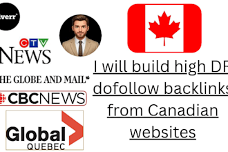 build high DR dofollow backlinks from canadian websites