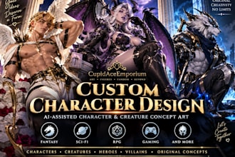 create an original ai character, creature, or fantasy concept