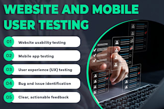 provide quality user testing for websites