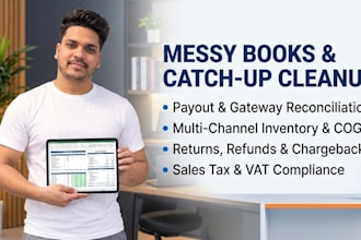 be your ecommerce bookkeeper for amazon, shopify, and ebay