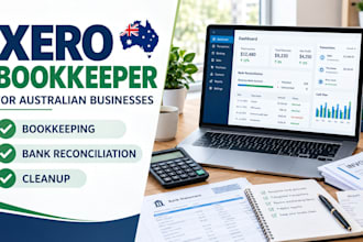 xero bookkeeper for australian businesses, bookkeeping, reconciliation, cleanup