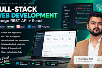build full stack web applications using django rest API and react