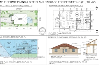 create permit plans, floor plans, site plans for florida, texas, arizona city
