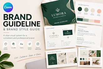 canva brand guideline style guide cooperate identity brand kit social media kit