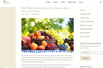 write health and wellness articles