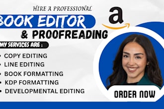 do book editing, formatting, proofreading, and copy editing