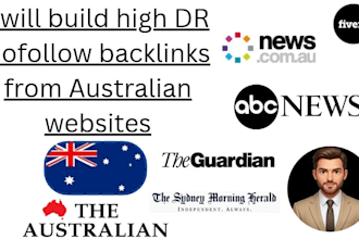 build high DR dofollow backlinks from australian websites