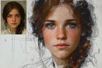 paint a realistic digital portrait