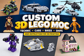 custom 3d lego moc sets technic cars bikes ships and instruction for 3d printing
