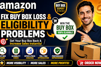 fix amazon buy box loss buy box eligibility offer suppression listing issues