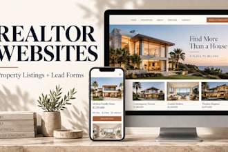 design squarespace real estate website for realtors with listings and lead forms