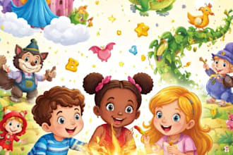 illustrate kids books cartoon illustration book design