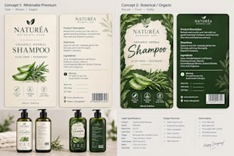 create premium label and packaging design