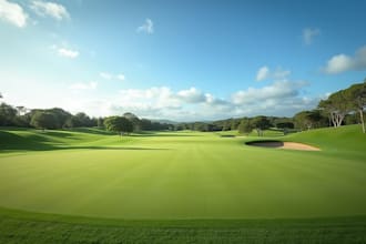 design a 3d golf course, putting green, mini golf landscape