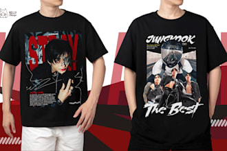 design a bootleg streetwear tshirt of your favorite person
