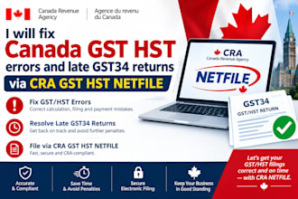 fix canada gst hst errors and late gst34 returns via cra gst hst netfile