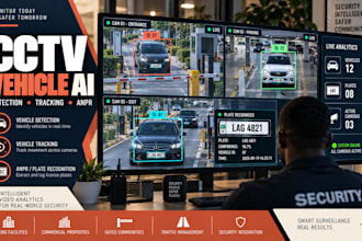 develop cctv vehicle detection tracking and anpr license plate recognition