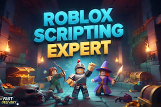 be your roblox game developer and roblox scripter for game development
