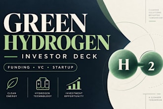 design a green hydrogen investor pitch deck for your startup