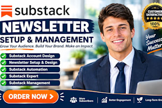 setup substack account design substack newsletter substack automation