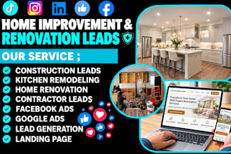 home improvement, renovation leads construction, kitchen remodeling website
