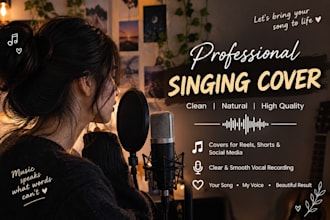 singing cover for your music production