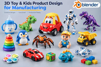 baby 3d product design 3d toy child product prototype cad model for production